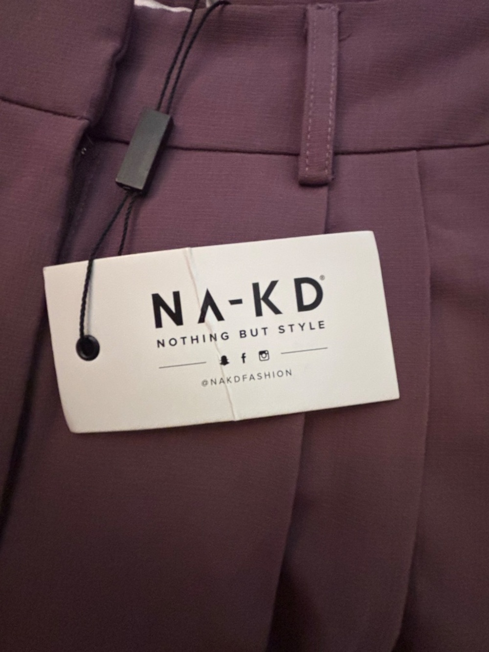 NA-KD Structured High-Waisted Dress Pants New with Tags - Picture 4 of 5
